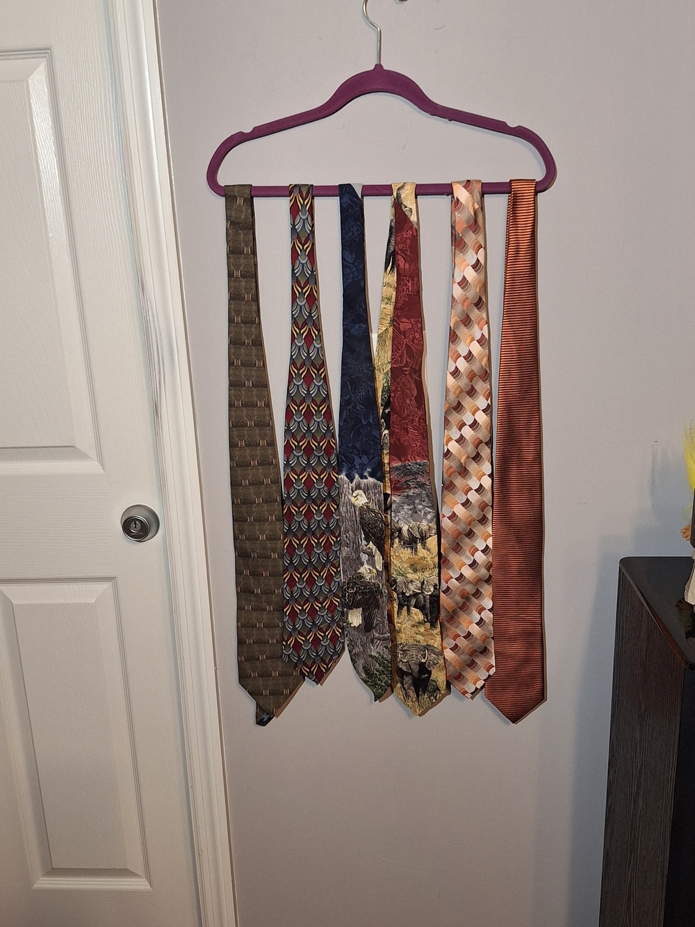 Set Of 6 Men's 100% Silk Assorted Patterns Neckties